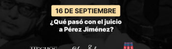 Portada de la noticia Juicio contra Pérez Jiménez