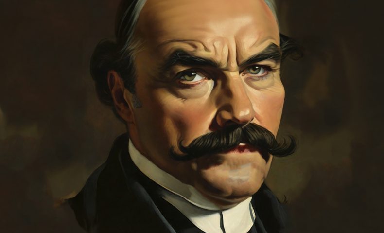 Retrato a color de Juan Francisco de León, realizado con Inteligencia Artificial e intervenido con photoshop